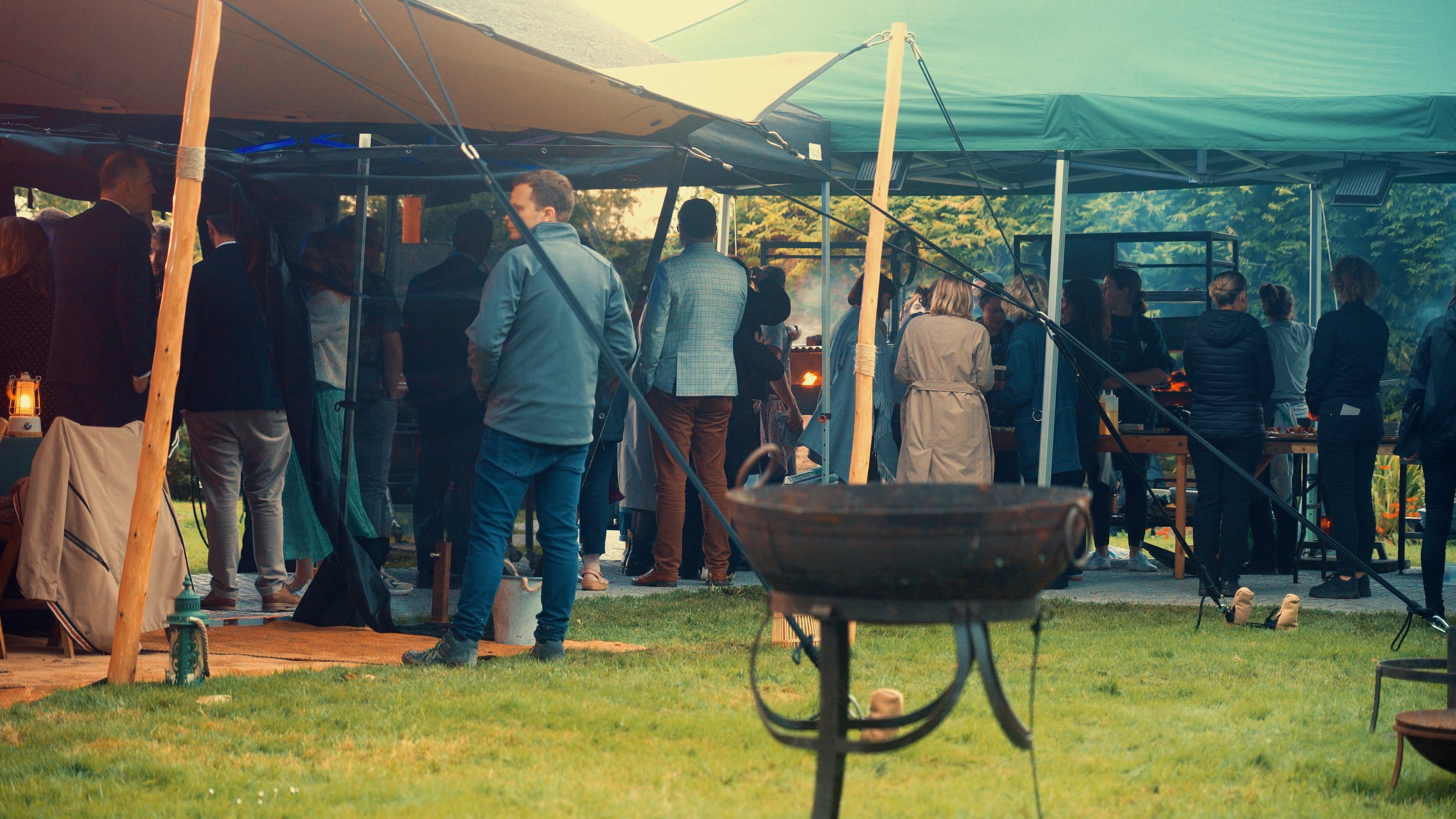 Private live-fire dining catering event, Wild & Fired, Northern Ireland