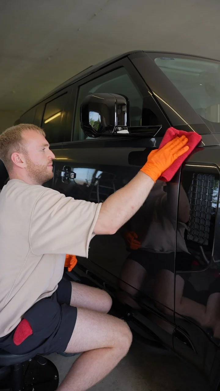 Ceramic coating a car