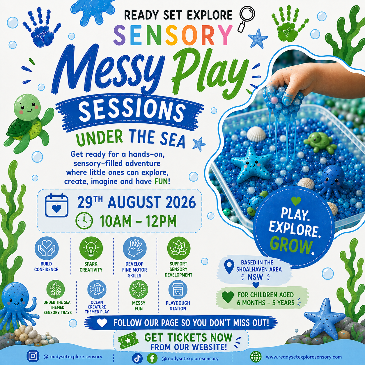 🌊 Under the Sea Messy Play Session - BASIN VIEW LOCATION