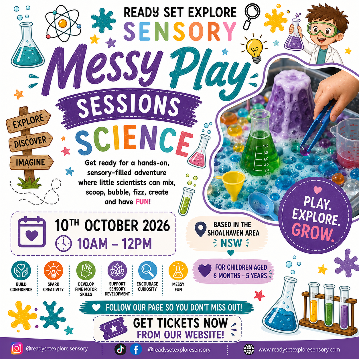 👩🏽‍🔬 Science Messy Play Session - BASIN VIEW LOCATION