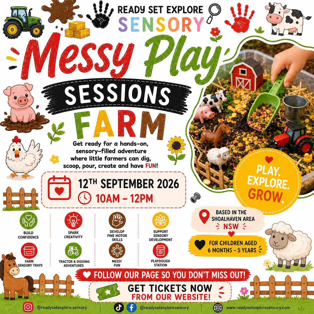 🧑🏽‍🌾 Farm Messy Play Session - BASIN VIEW LOCATION