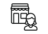 The image appears to be a simple abstract line drawing of a hand holding a pen or pencil, with some geometric shapes around it.