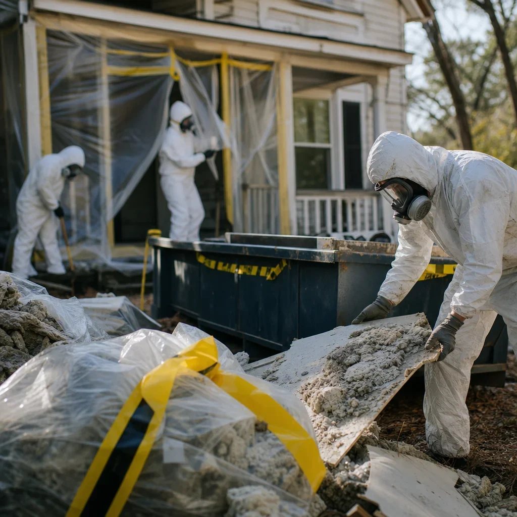 contaminated drywall removal