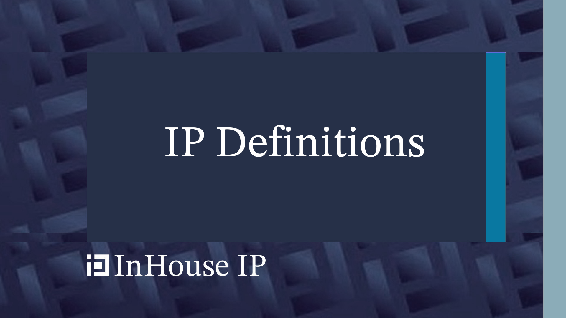Principle of a Patent