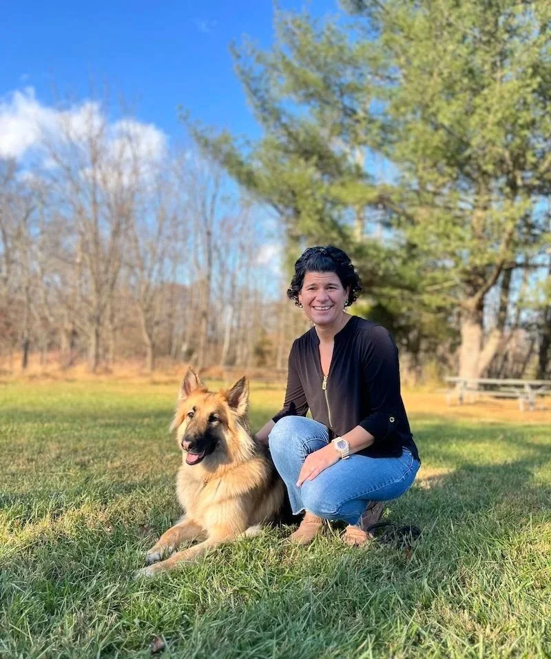 Expert dog trainer Susie Danzis and her dog, Heidi