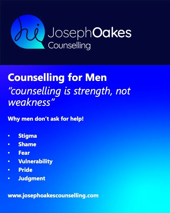Counselling for men is about strength, not weakness. 💪🏻
It takes real courage to talk, open up, and face what&rsquo;s going on inside. You don&rsquo;t have to carry everything alone speaking to someone can help you understand your thoughts, manage 