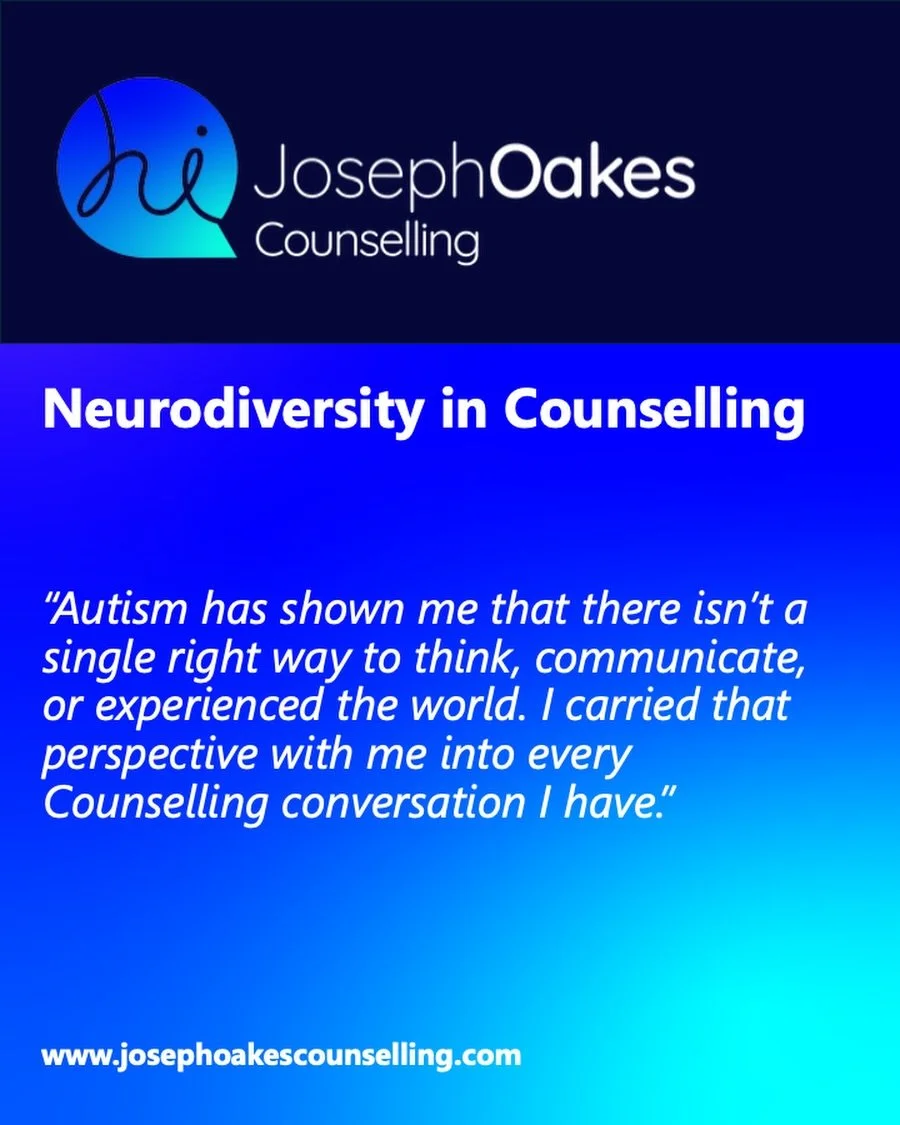 Being autistic has shown me that there isn&rsquo;t one &ldquo;right&rdquo; way to think, communicate, or experience the world. In my counselling work, I hold this perspective close, meeting each person as they are, not as they&rsquo;re expected to be
