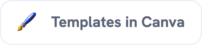 Text that reads 'Templates in Canva' with a paintbrush icon.