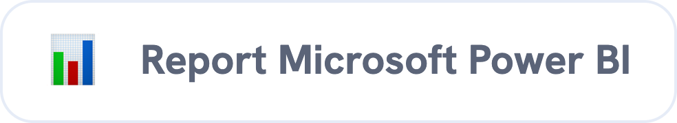 Microsoft Power BI report title slide with logo and text