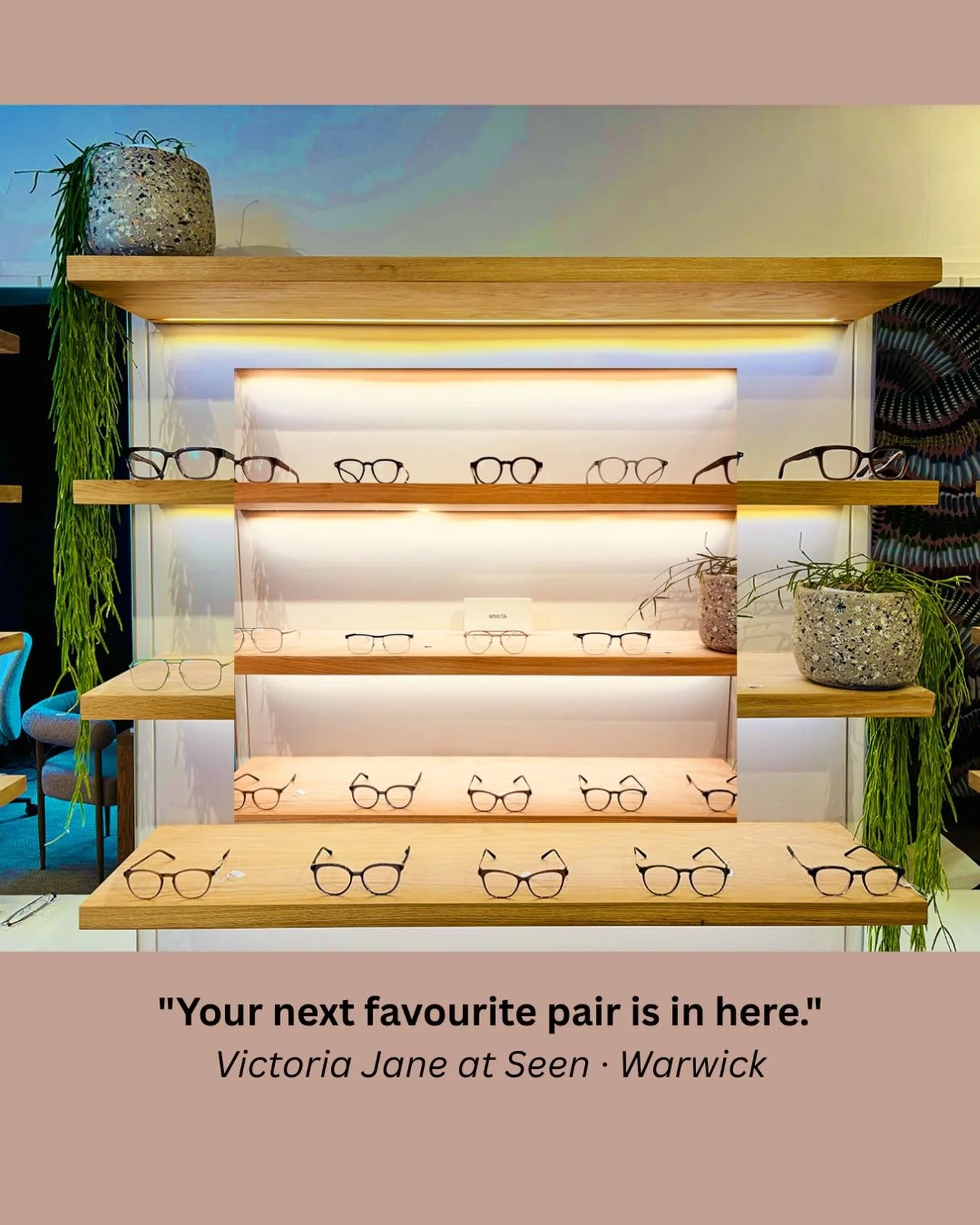 Sunday scrolling? Come and see us this week. 

This is where your next favourite pair of glasses is waiting. 

Every frame on these shelves has been hand-picked by Victoria all chosen for quality, style, and the kind of craftsmanship that you can act