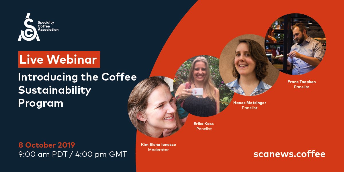 SCA Education Presenting Two Webinars About Coffee Sustainability Program