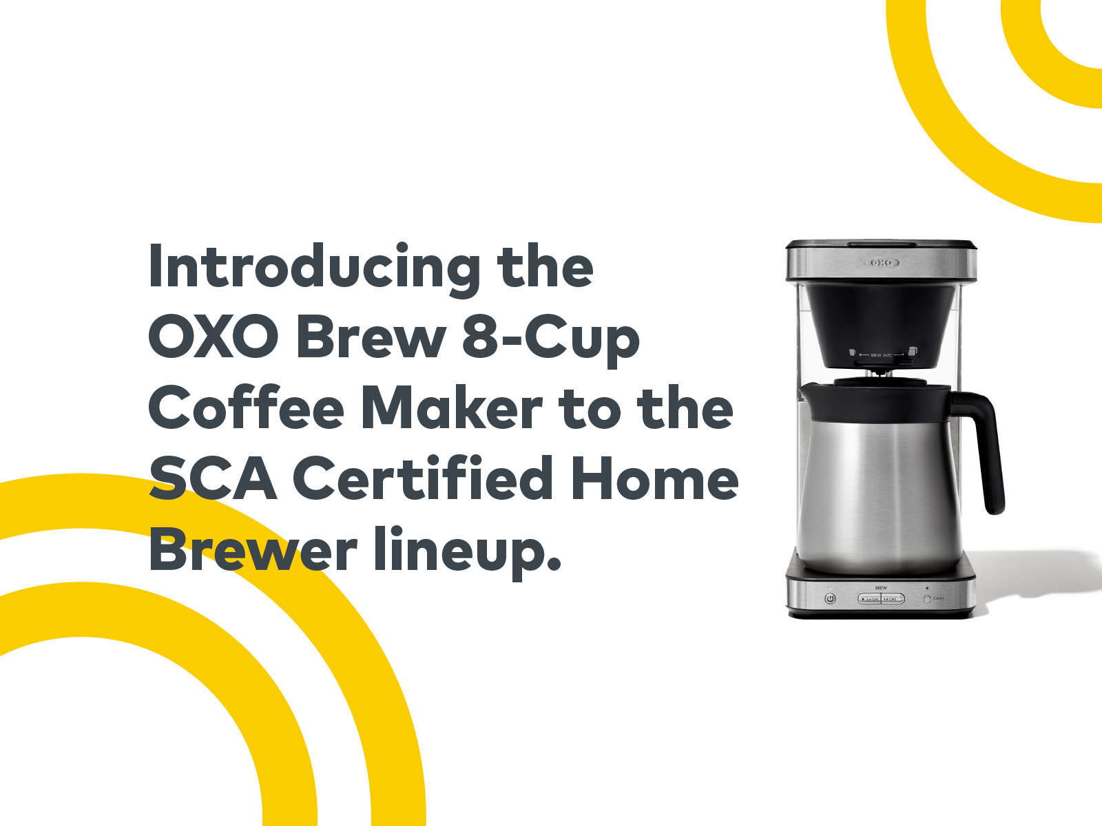 The OXO Brew 8-Cup Coffee Maker Receives SCA Home Brewer Certification