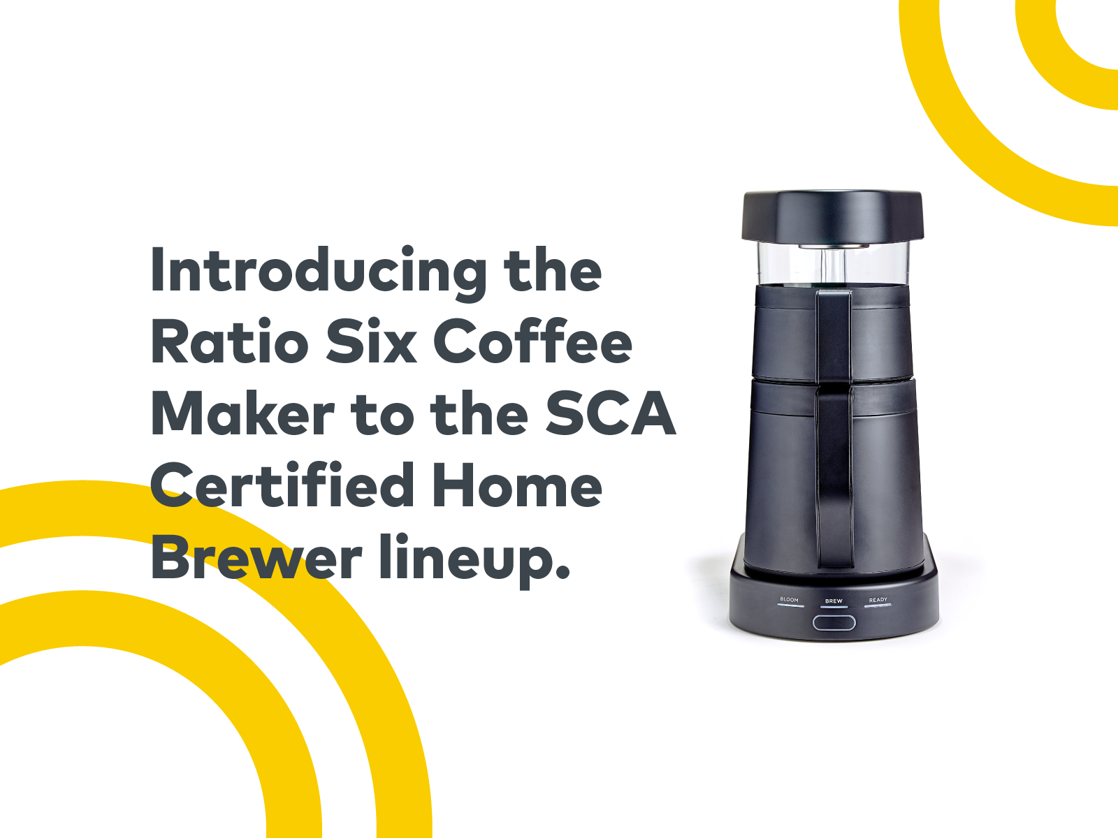 The Ratio Six Coffee Maker Receives the SCA Certified Home Brewer Mark