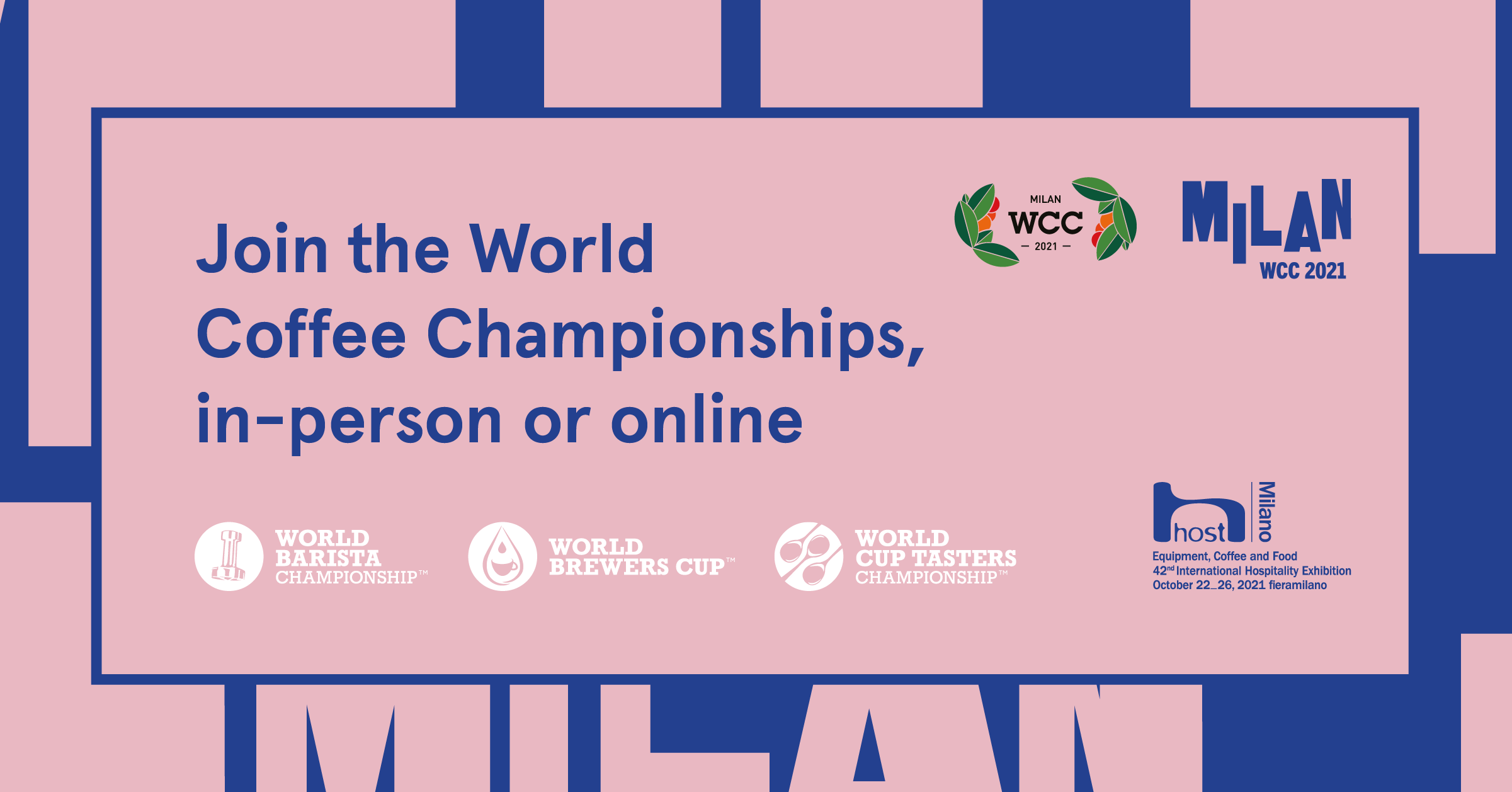 Watch the 2021 Milan World Coffee Championships Live