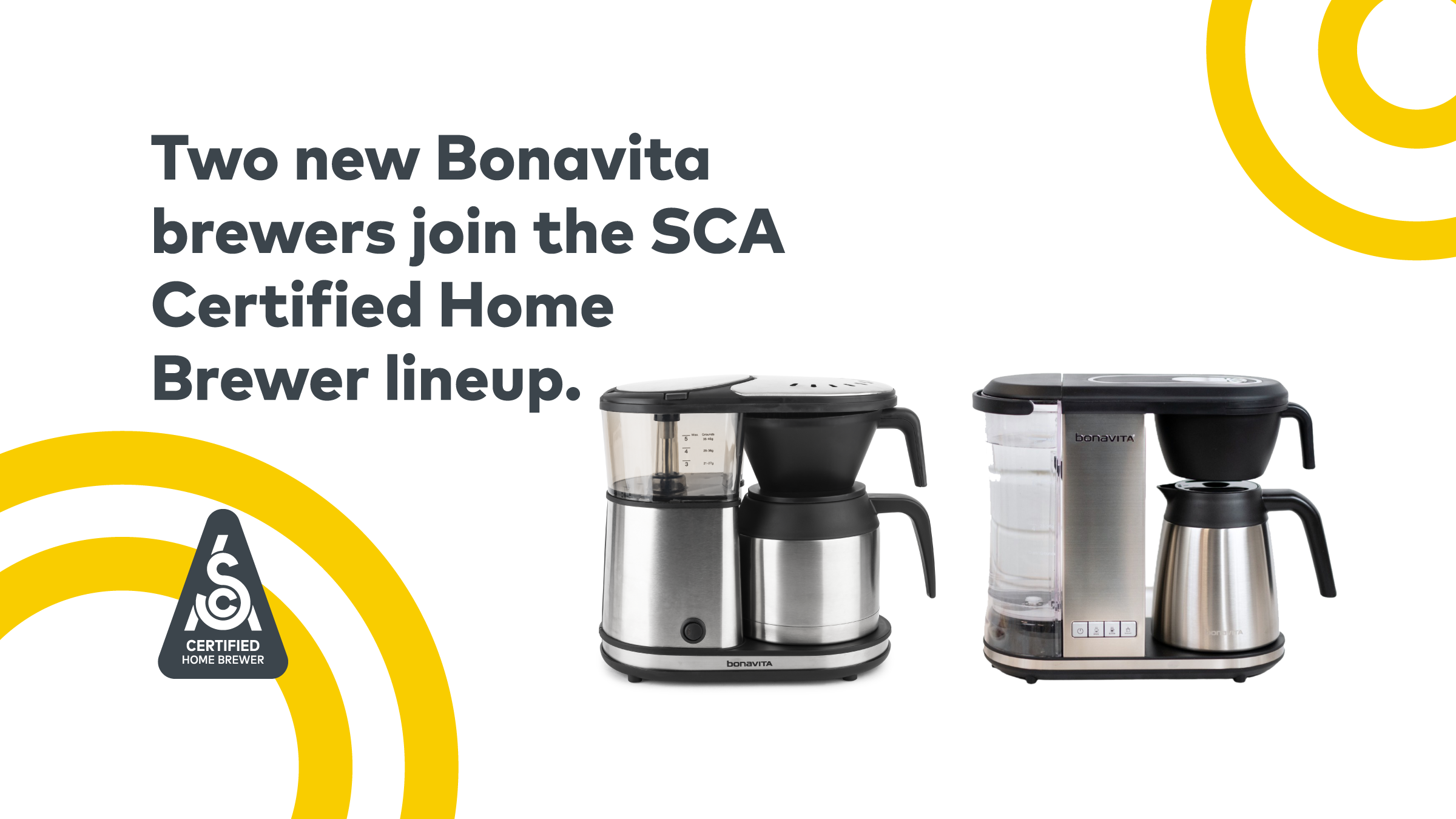 Two New Bonavita Coffee Brewers Join the SCA Certified Home Brewer Lineup