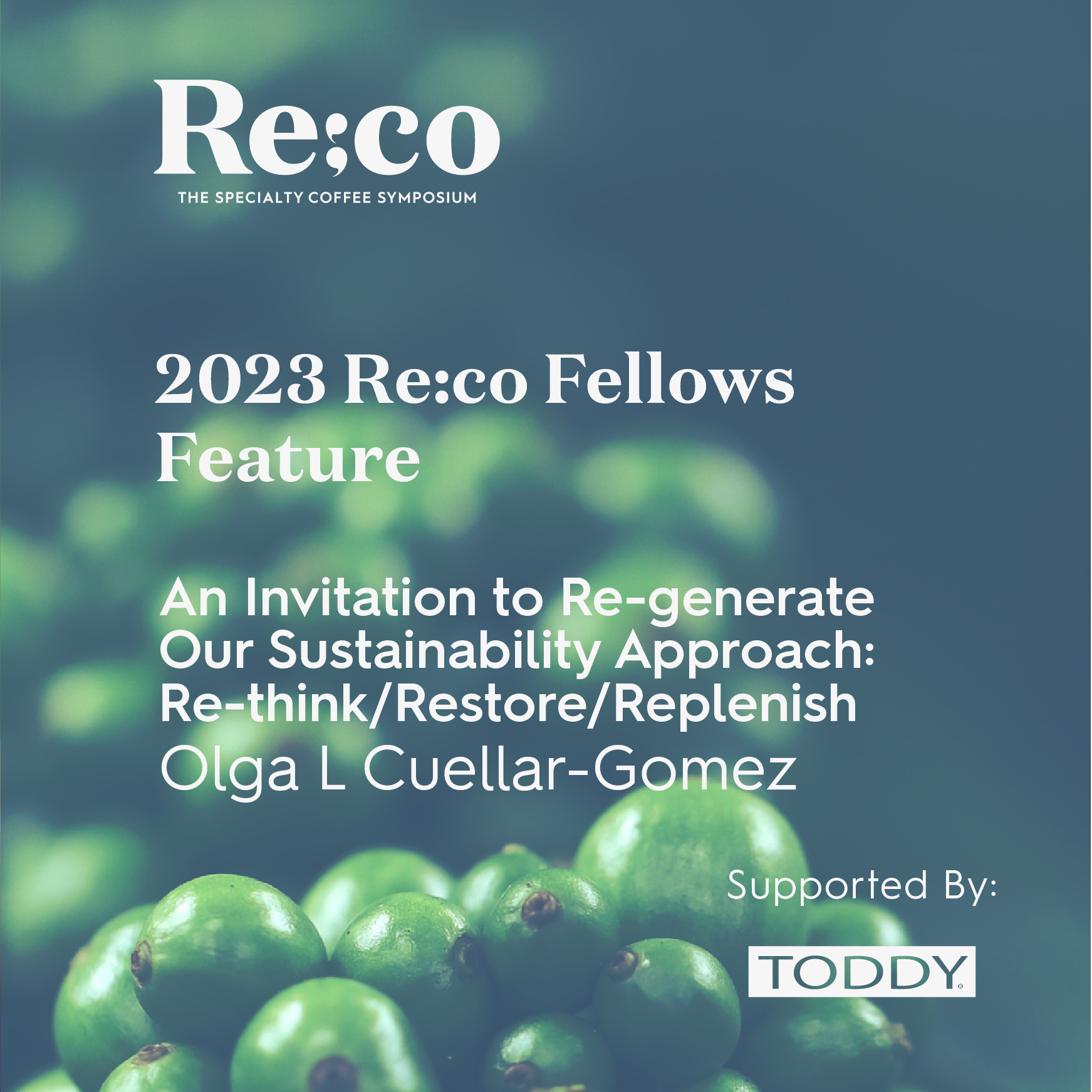 An Invitation to Re-generate Our Sustainability Approach: Re-think/Restore/Replenish | 2023 Re:co Fellow Feature — Olga L Cuellar-Gomez