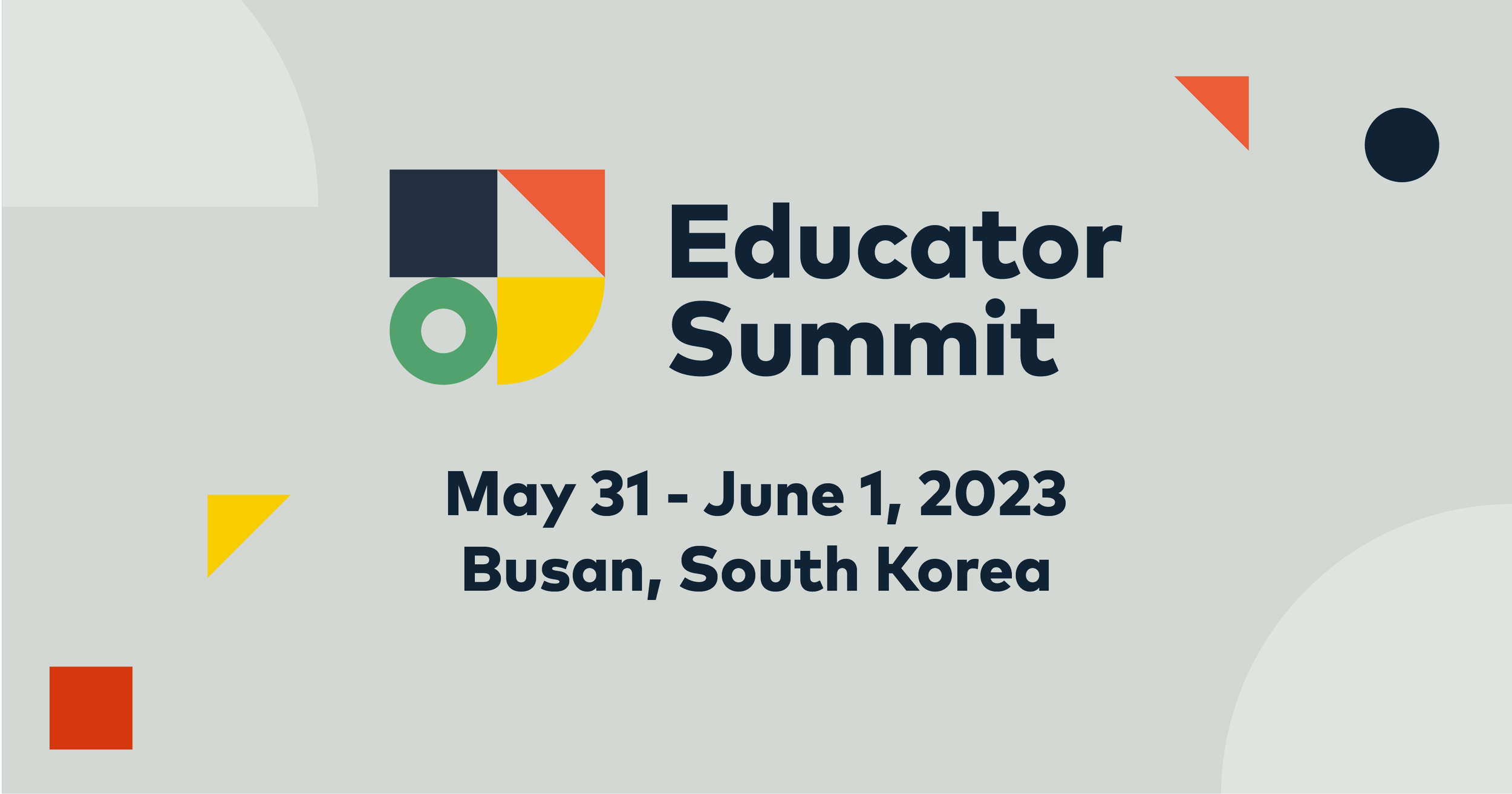 Registration is Now Open for the First-Ever Educator Summit in Busan, South Korea!