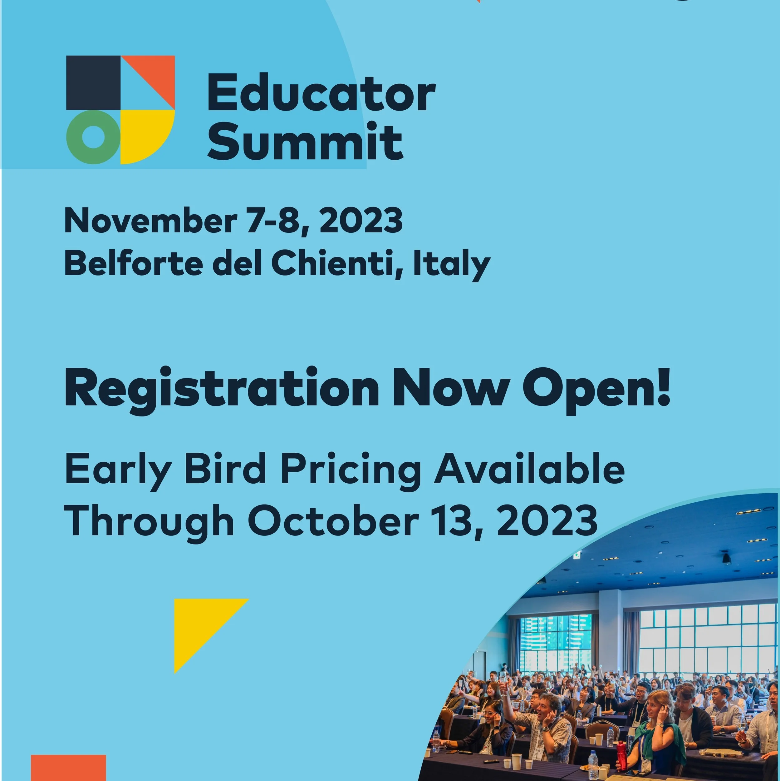 Registration Now Open For The Second Educator Summit! 