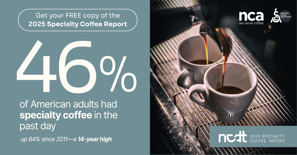 2025 National Coffee Data Trends Specialty Coffee Breakout Report Now Available