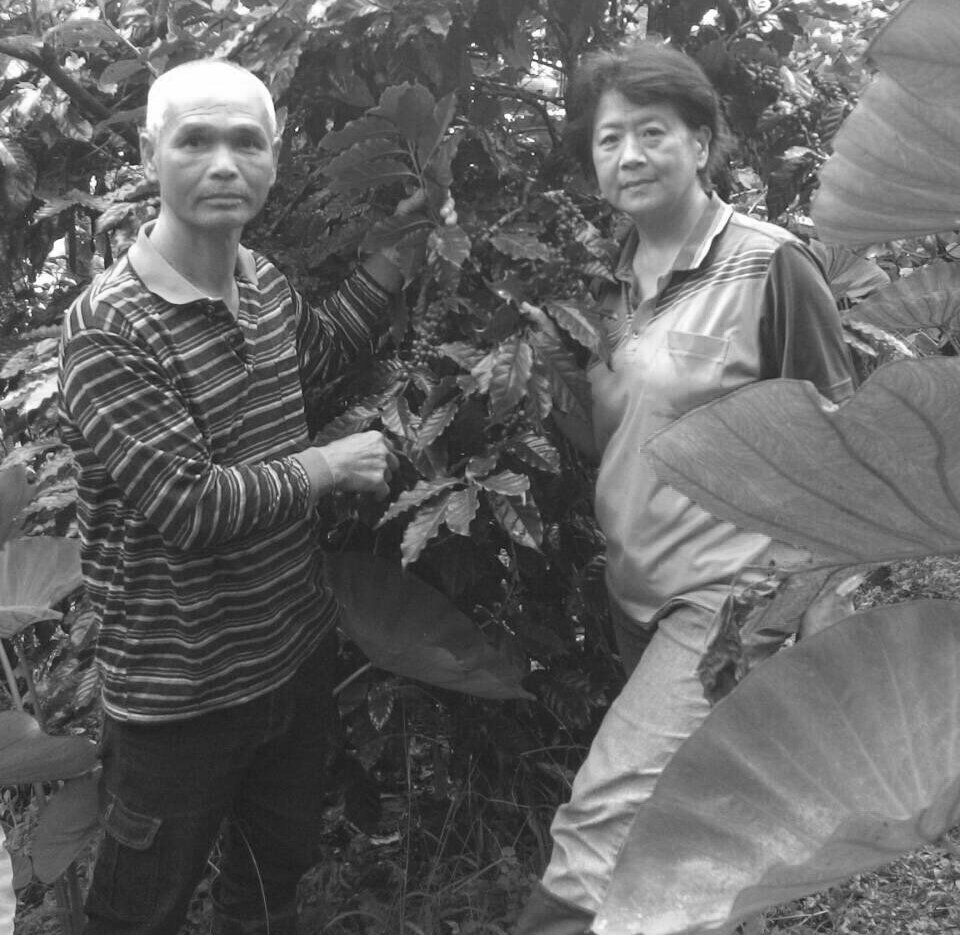 Rui-Hung Chang and Yu-Jin Chuang, owners of Shen Gu Shan (Kabeya) coffee farm.