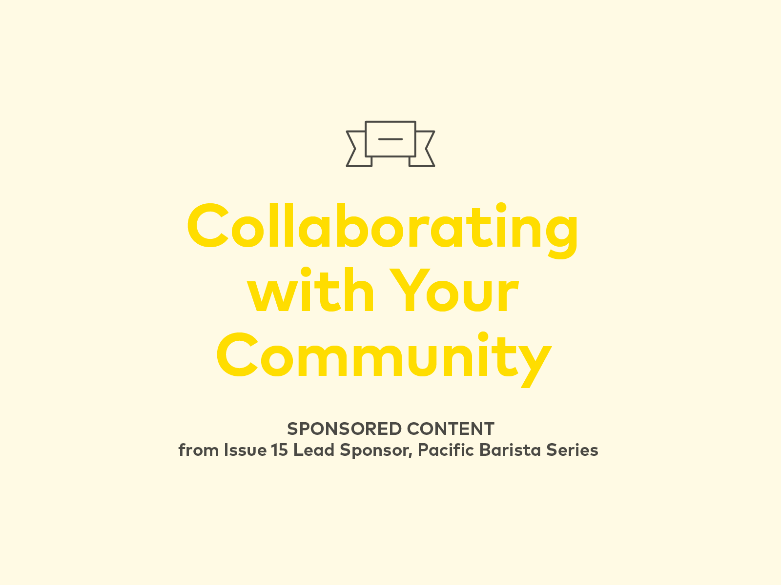 Collaborating with Your Community | 25, Issue 15 