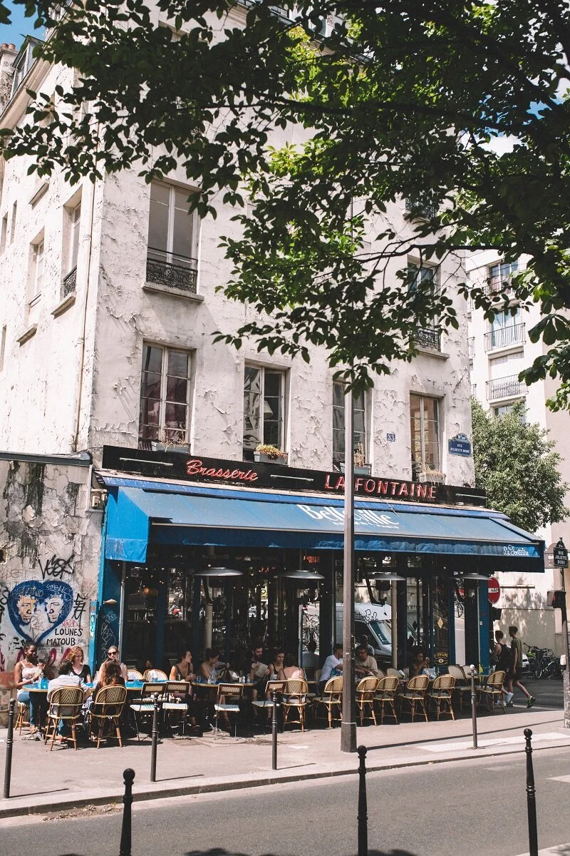 La Fontaine de Belleville’s café space draws upon the aesthetics of post-revolutionary workingman cafés to imbue its spaces with a distinct Parisian identity.