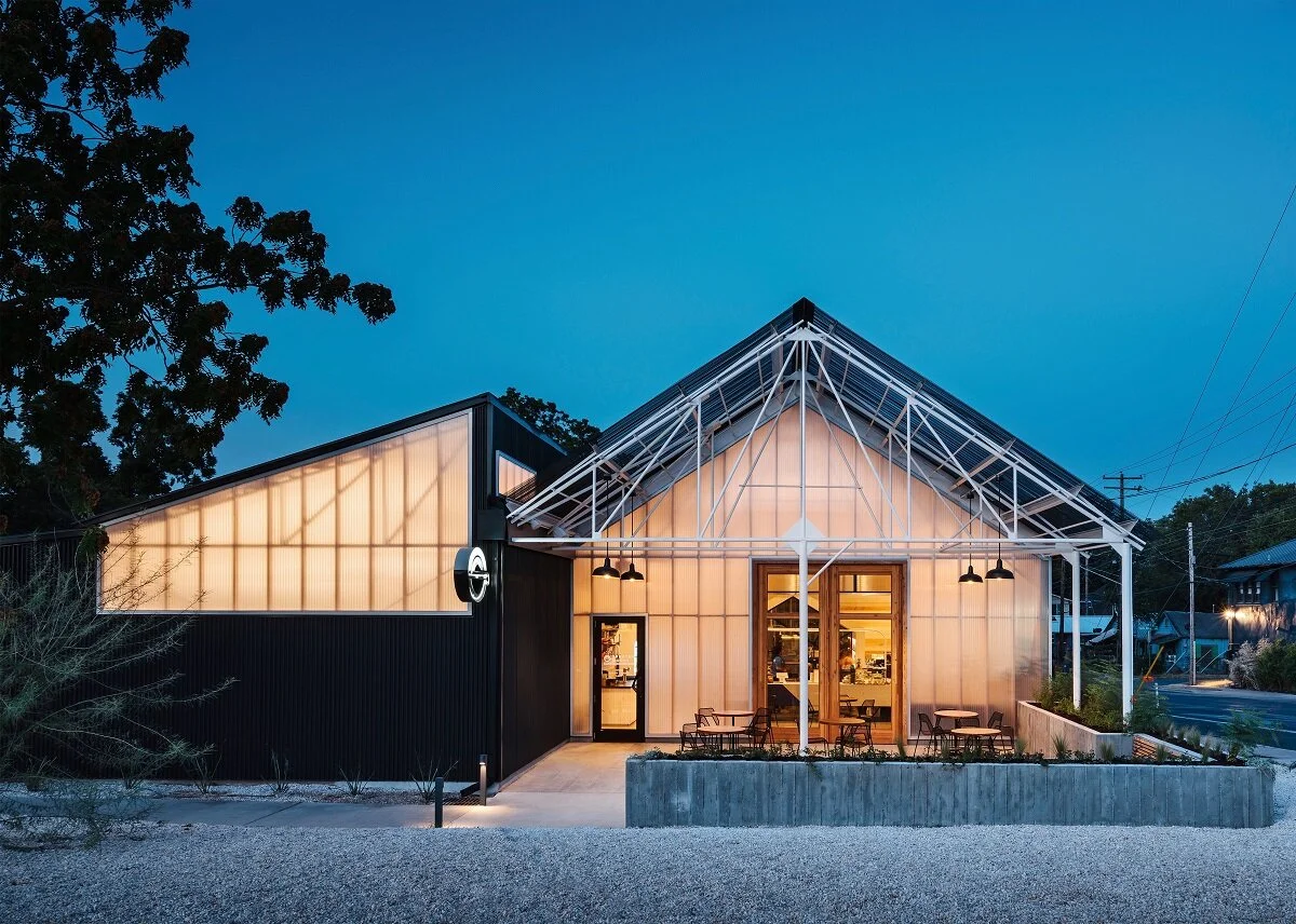 Greater Goods Coffee Roasters, winners of the Spaces category in the 2019 Design Lab at the Specialty Coffee Expo in Boston this April, kept the original metal structure and foundation of the 50-year old warehouse/towing yard of their building as th…