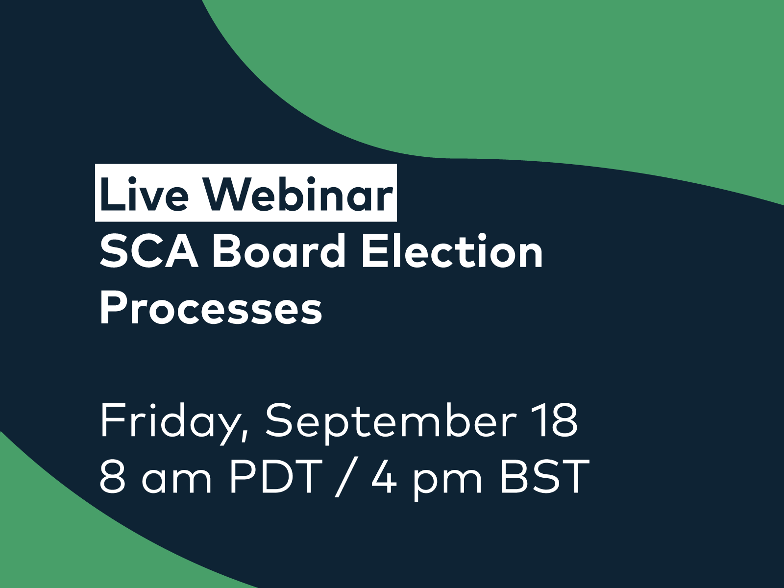 SCA Board Elections Processes