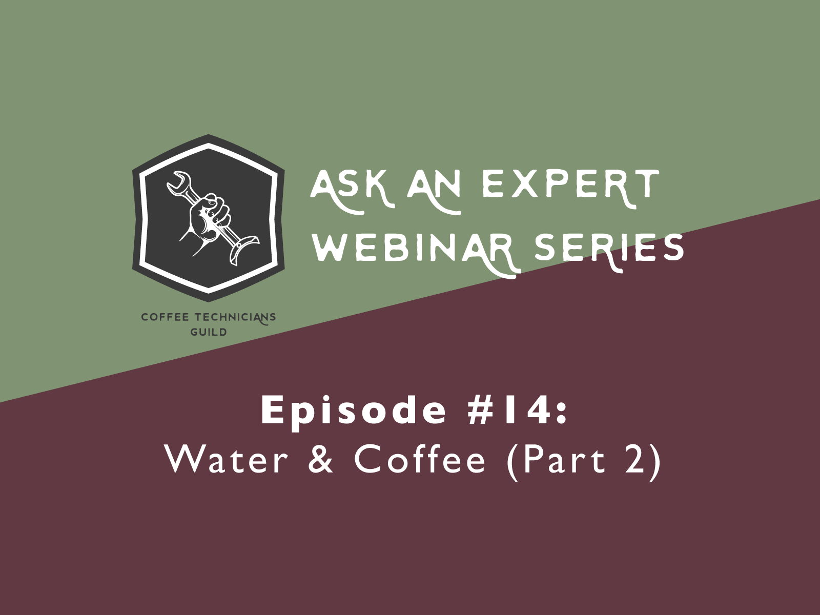 Ask a CTG Expert #14: Water and Specialty Coffee (Part 2)