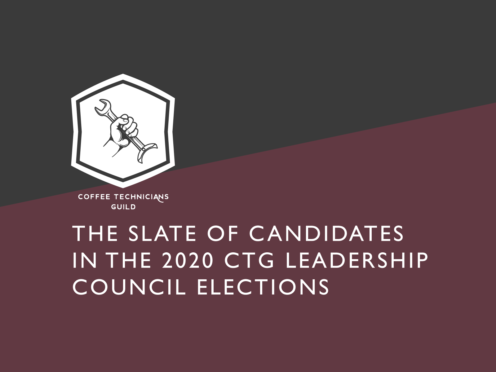 Presenting the Slate of Candidates in the 2020 Coffee Technicians Guild Election