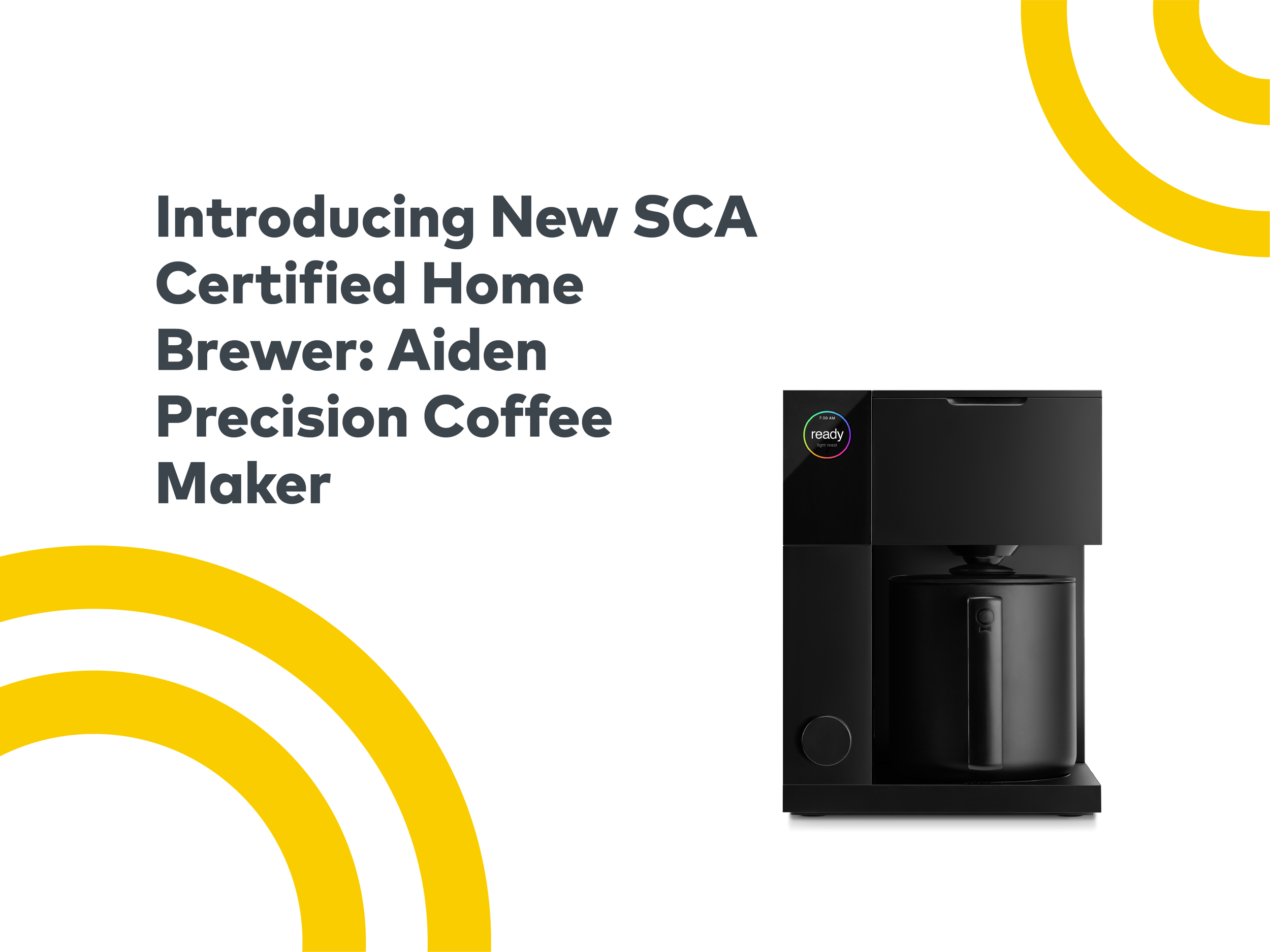 Introducing New SCA Certified Home Brewer: Aiden Precision Coffee Maker by Fellow