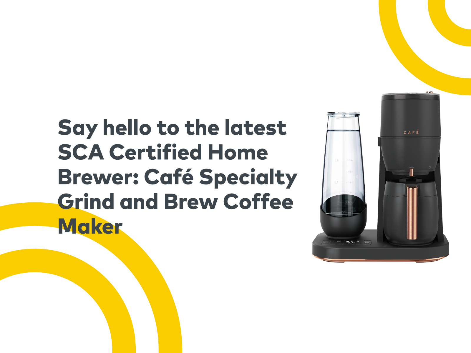 New SCA Certified Home Brewer: Café Specialty Grind and Brew Coffee Maker