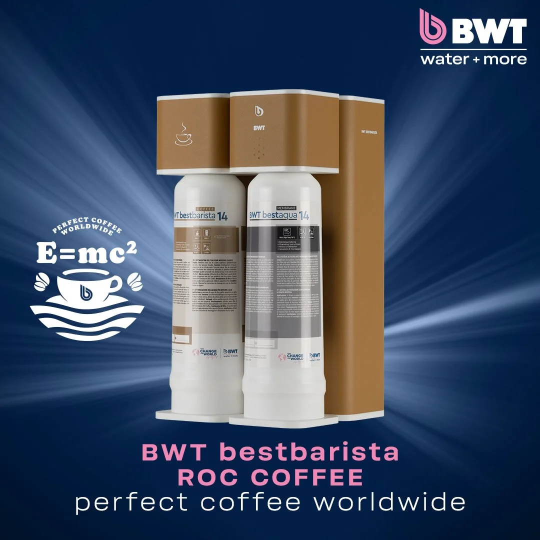Perfectly Mineralized Water for Coffee:  BWT bestbarista ROC COFFEE for Masterful Coffee Flavors 