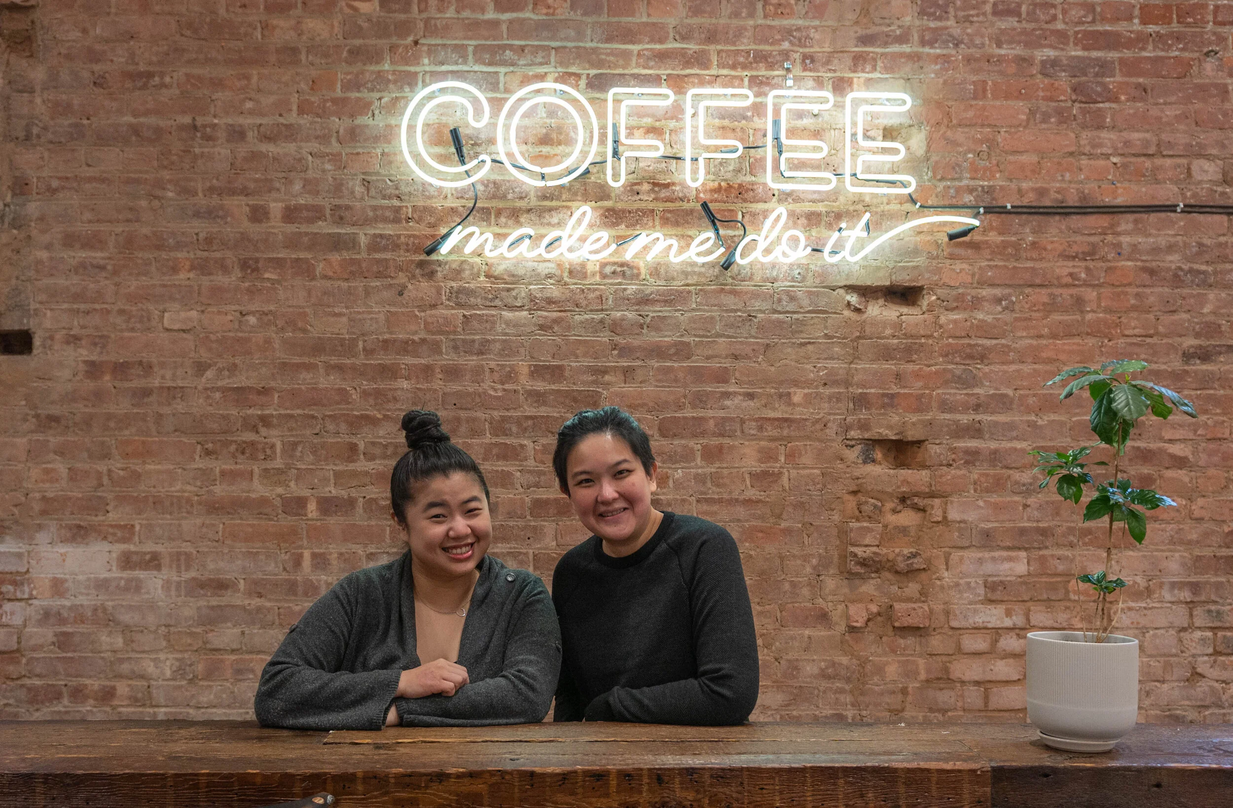 Kaleena Teoh (left) and Chi Sum Ngai (right) Co-founders of Coffee Project NY  Photo Credit Savanna Lim