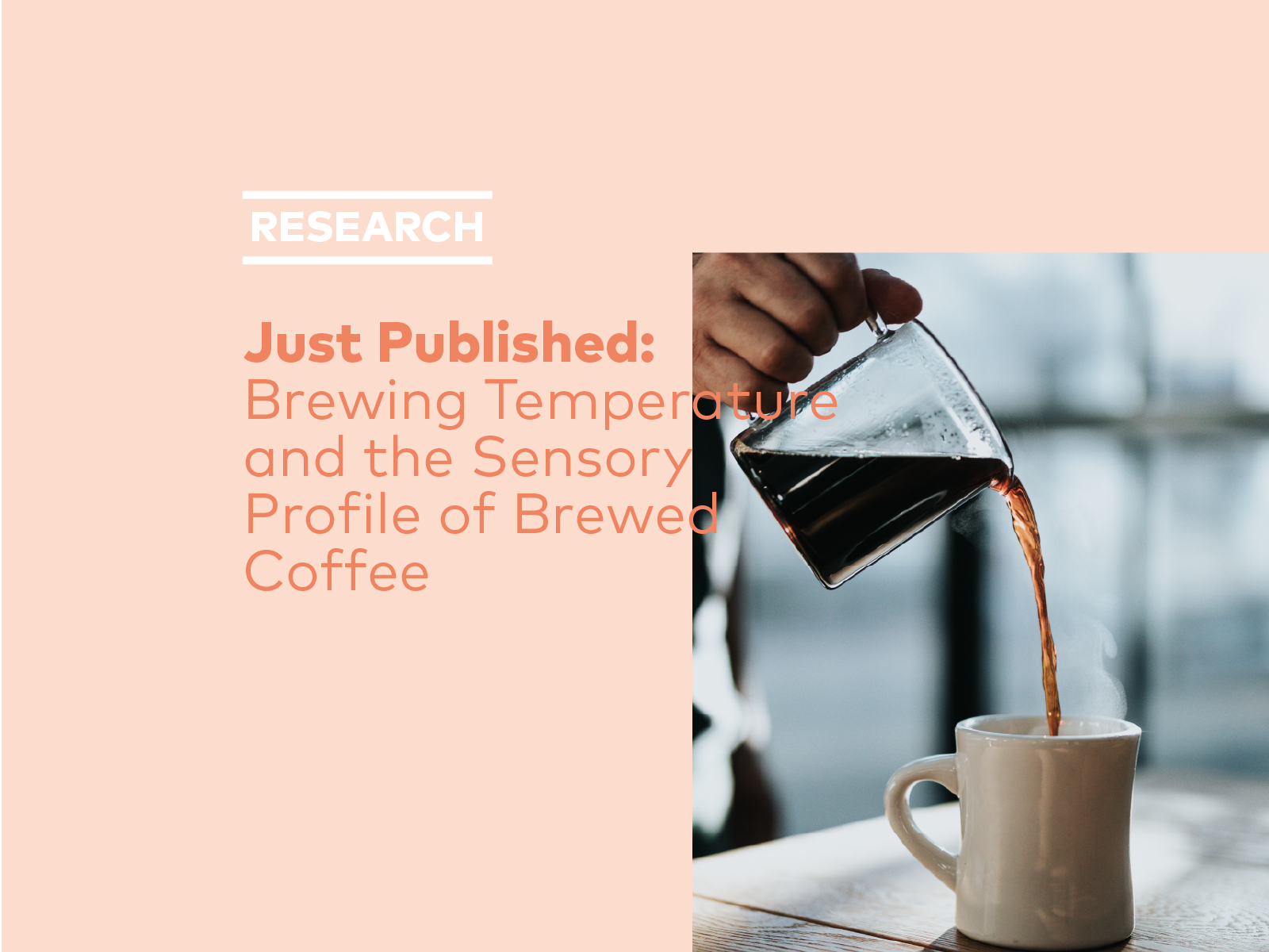 Just Published: Brewing Temperature and the Sensory Profile of Brewed Coffee
