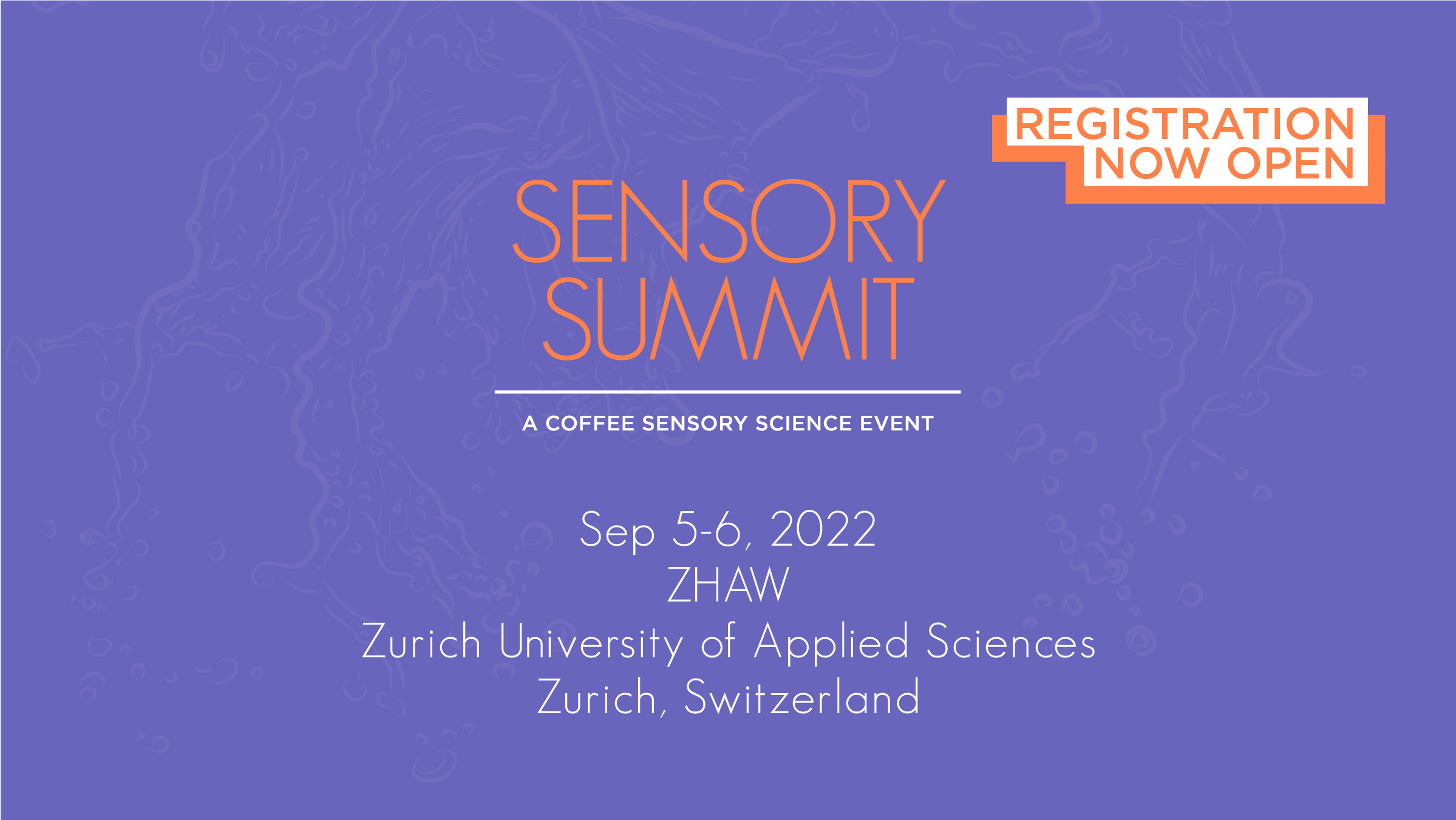 Registration is Now Open for Sensory Summit at ZHAW – Zurich University of Applied Sciences in September 2022
