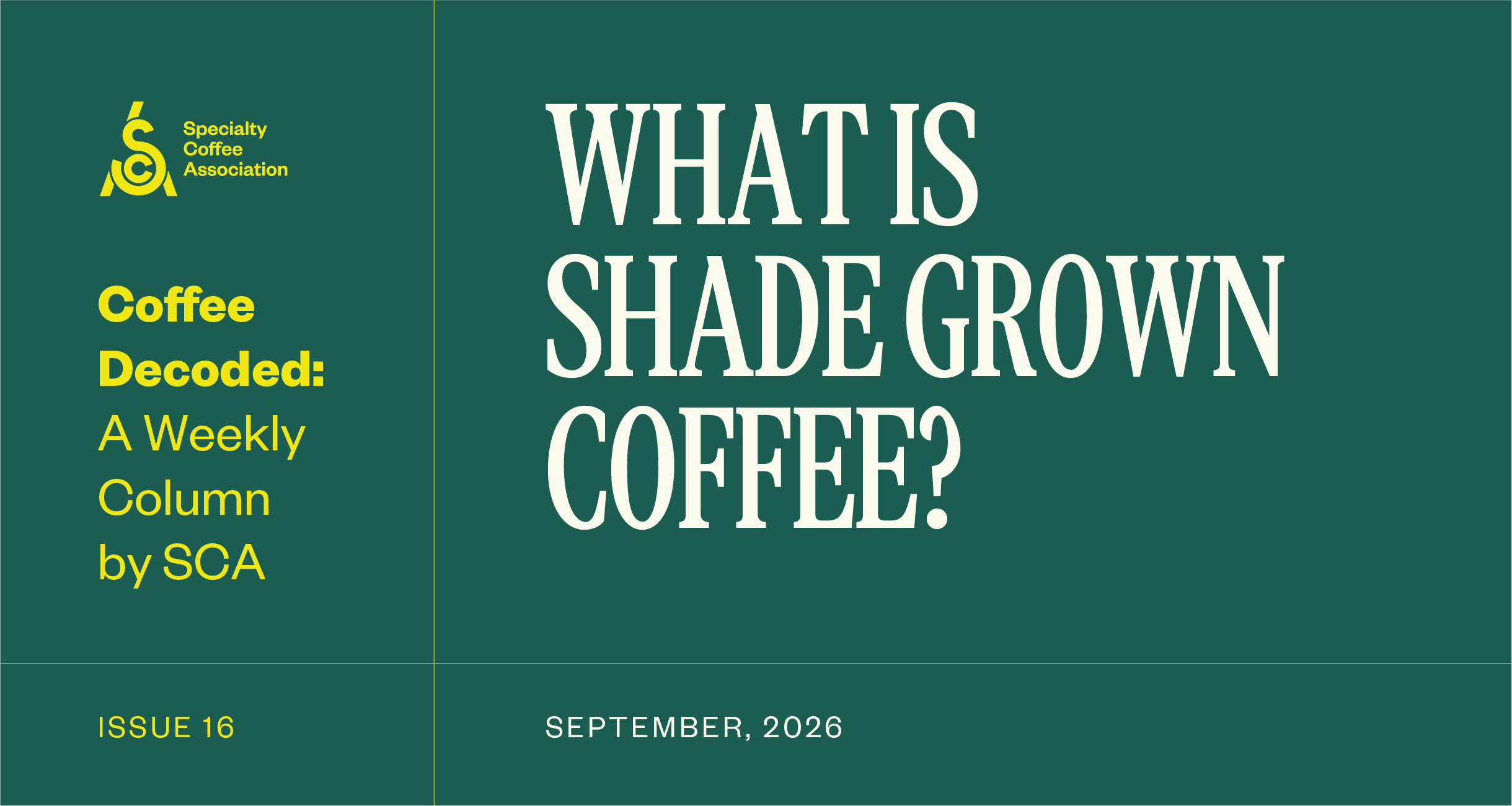 Coffee Decoded: What Is Shade Grown Coffee?