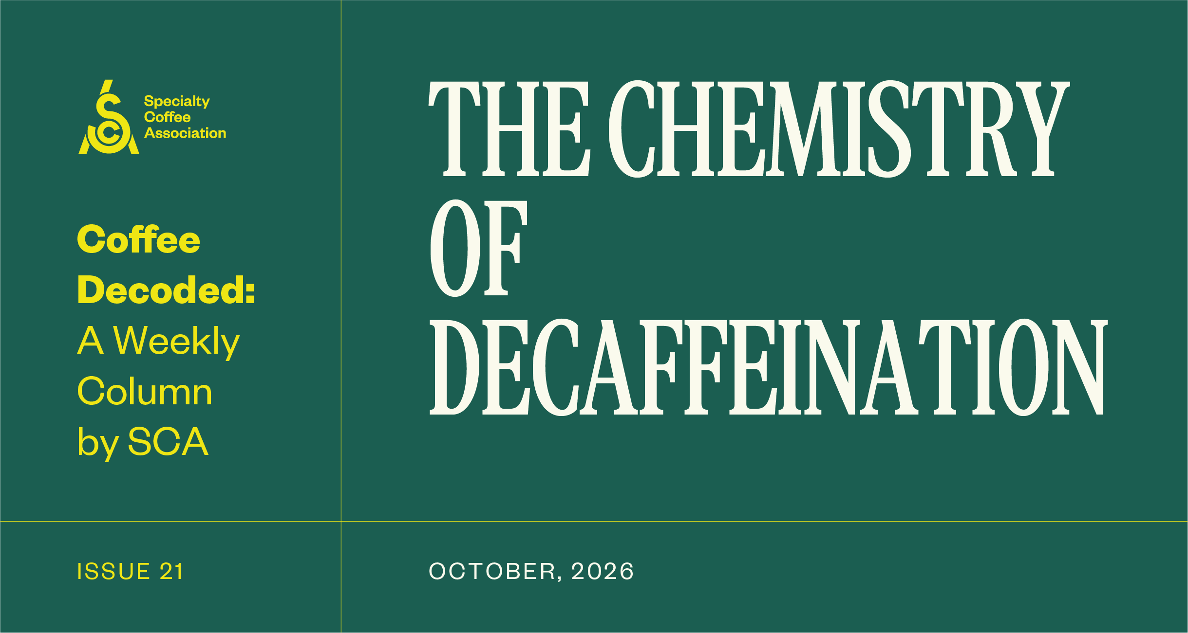 Coffee Decoded: The Chemistry of Decaffeination