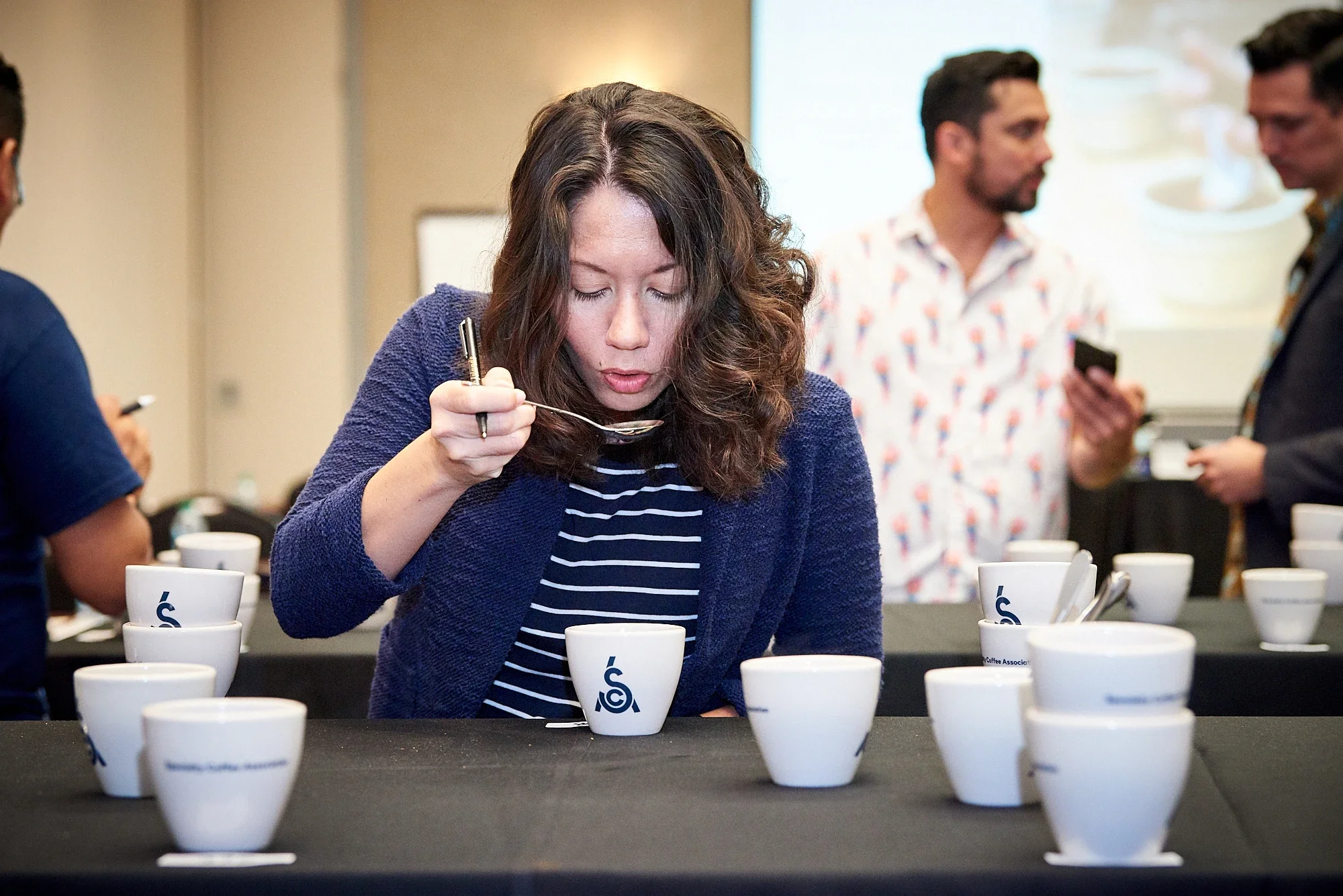 Individual cupping coffee