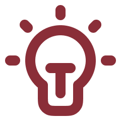 Icon of a light bulb
