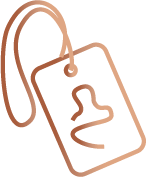Fashion tag with a clip