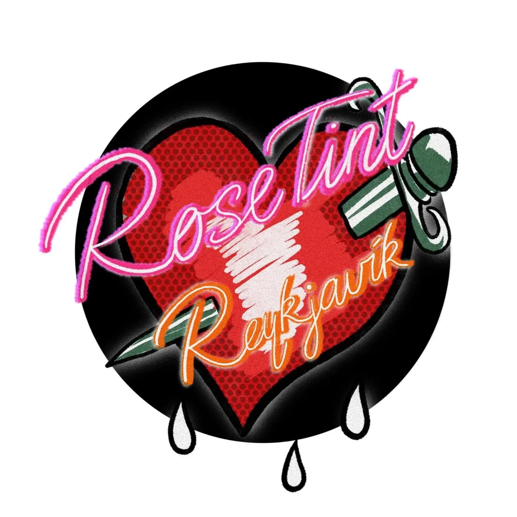 Logo for Rose Tint Reykjavík.........
Reykjavik´s first Rocky Horror Picture Show group