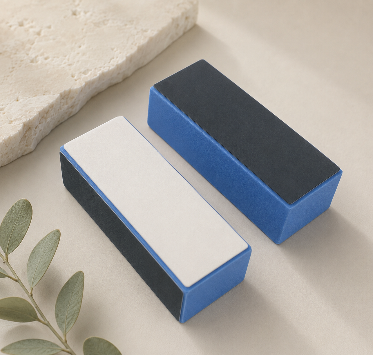 3-Way Blue Buffer Block – 320/600/3000 Grit