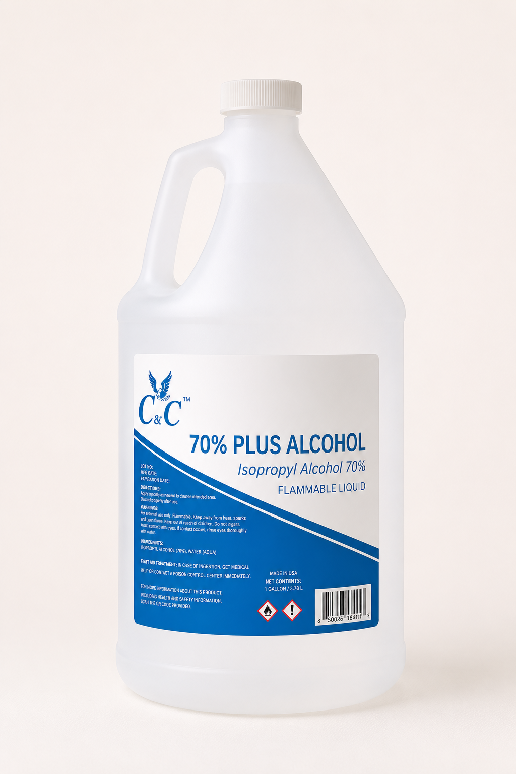 70% Isopropyl Alcohol – 1 Gallon