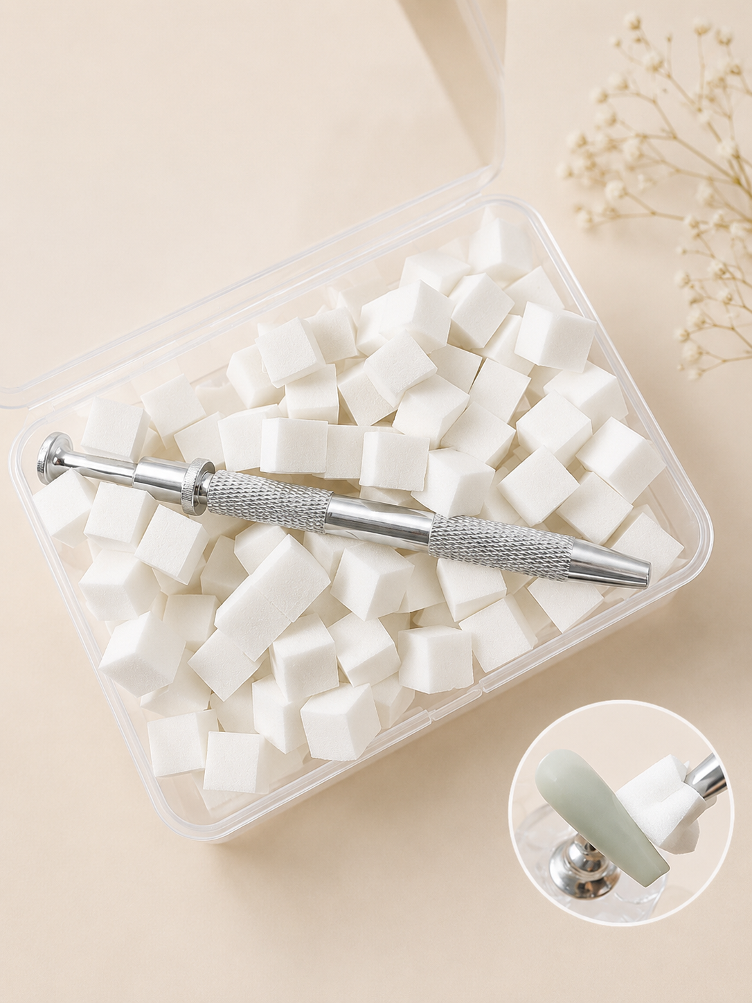 100-Piece Mini Sponge with Claw Grabber