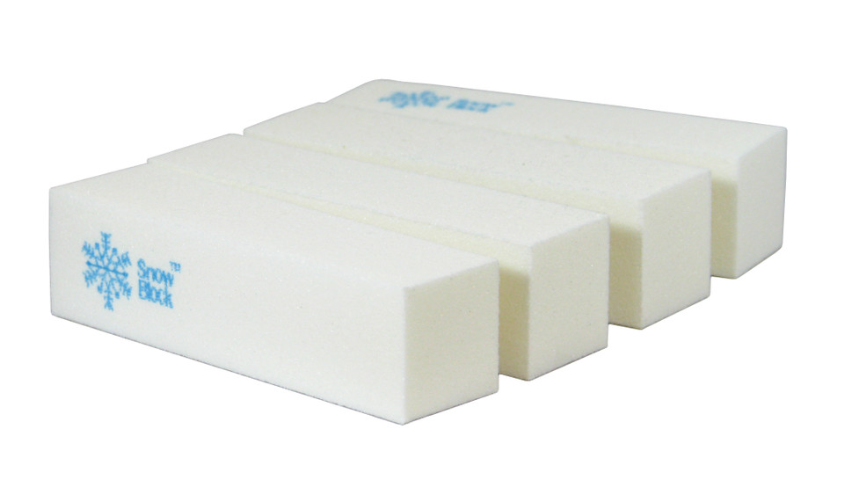 SnowBlock – 4-Sided White Manicure Buffer Block