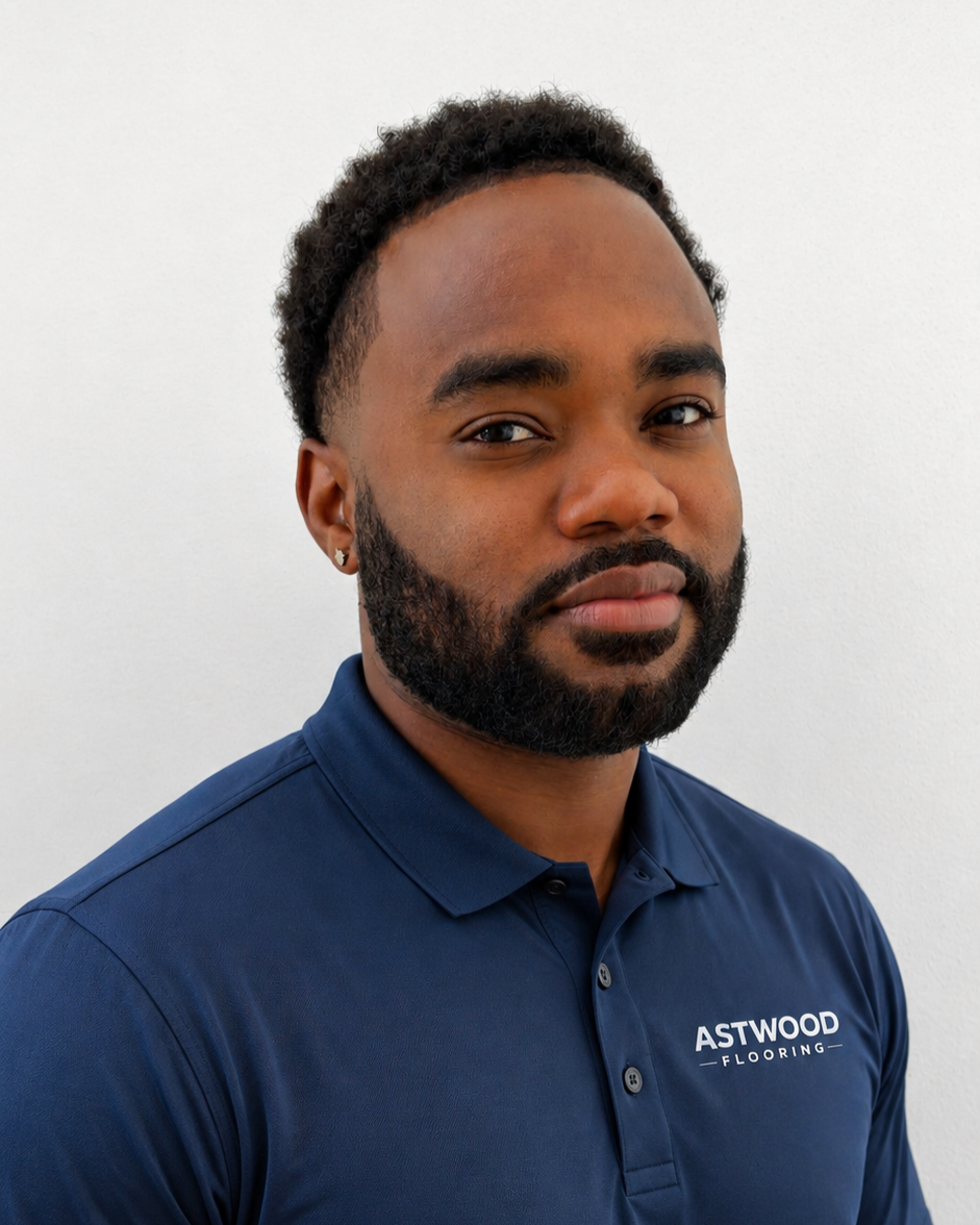 Owner Detre Bell of Astwood flooring senior tiler of Bermuda flooring company
