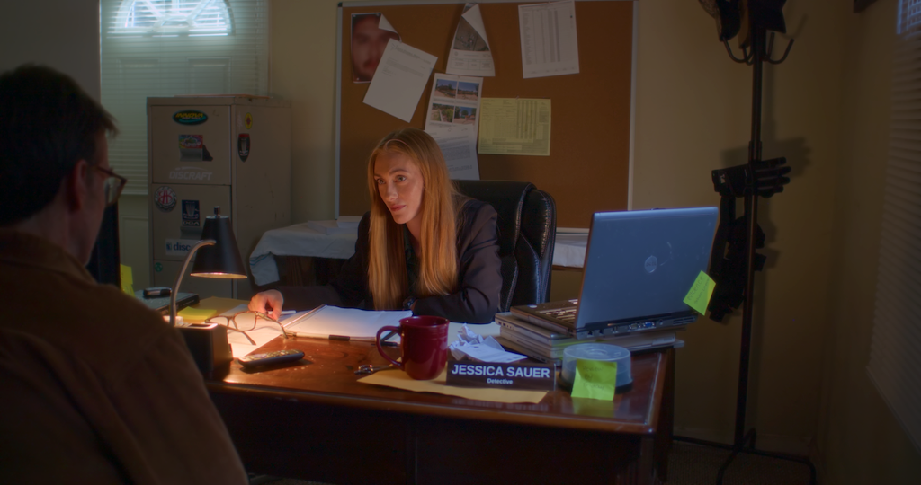 Actress Rebecca Tarabocchia in a scene from her role as Jessie Sauer in the feature film Cumberland