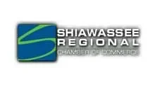 Shiawassee Regional Chamber of Commerce logo with a stylized green and blue 'S' design.