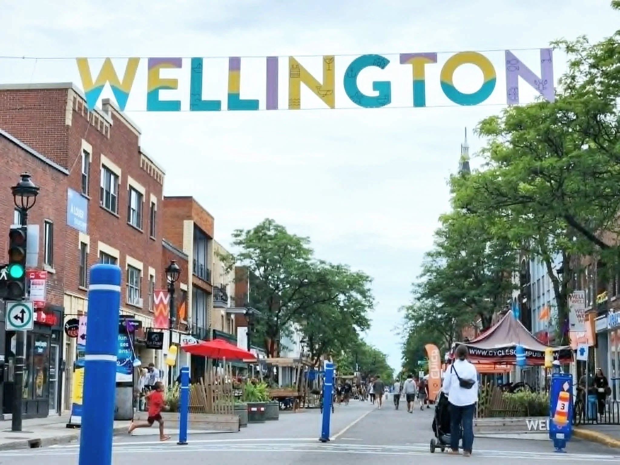Top right: Wellington pedestrian street activation.